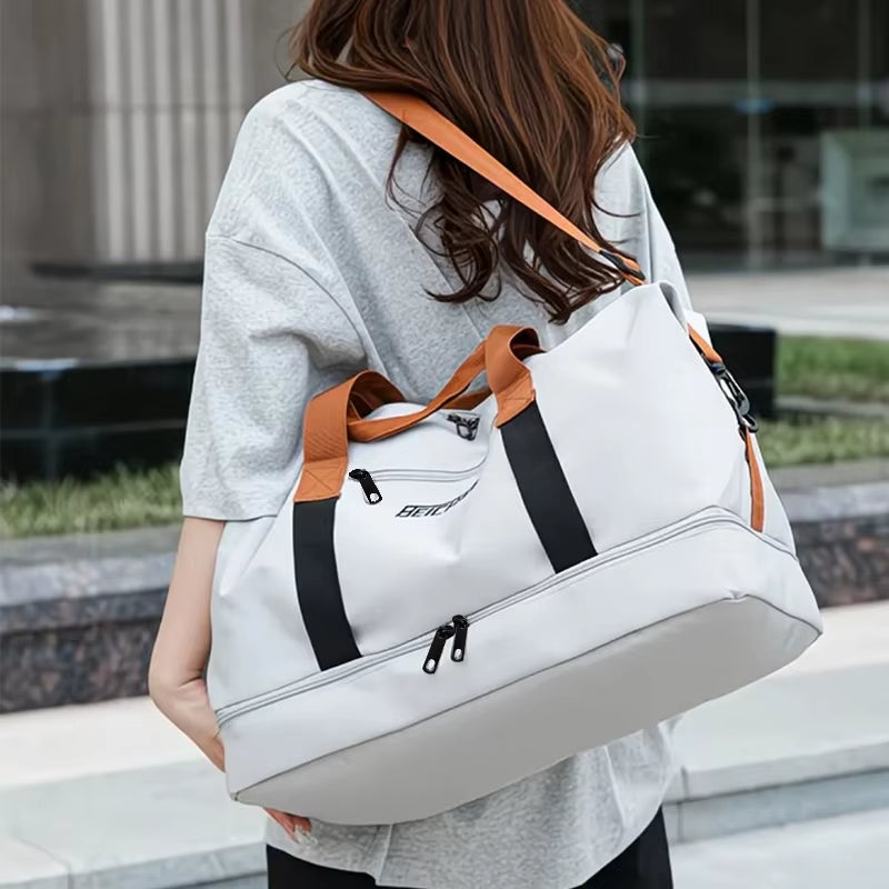 Versatile Neutral Color Backpack for Men and Women - Perfect Travel Companion and Luggage Bag