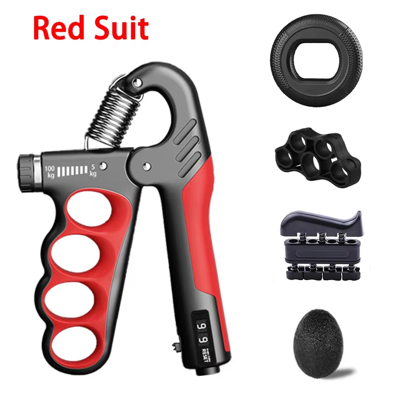Adjustable Grip Strength Trainer - 5-150Kg Hand Expander for Muscle Recovery and Fitness