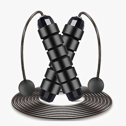 Adjustable Tangle-Free Speed Jump Rope with Ball Bearings & Foam Handles for Home Workouts and Fitness