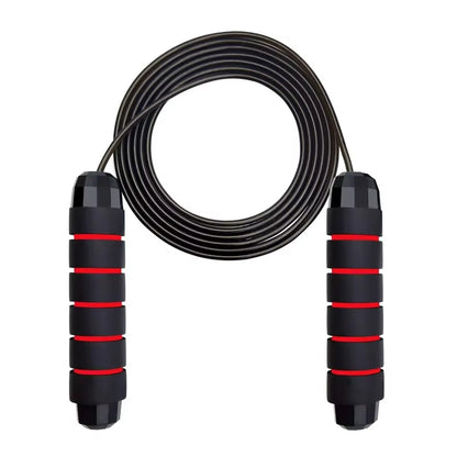 Adjustable Tangle-Free Speed Jump Rope with Ball Bearings & Foam Handles for Home Workouts and Fitness