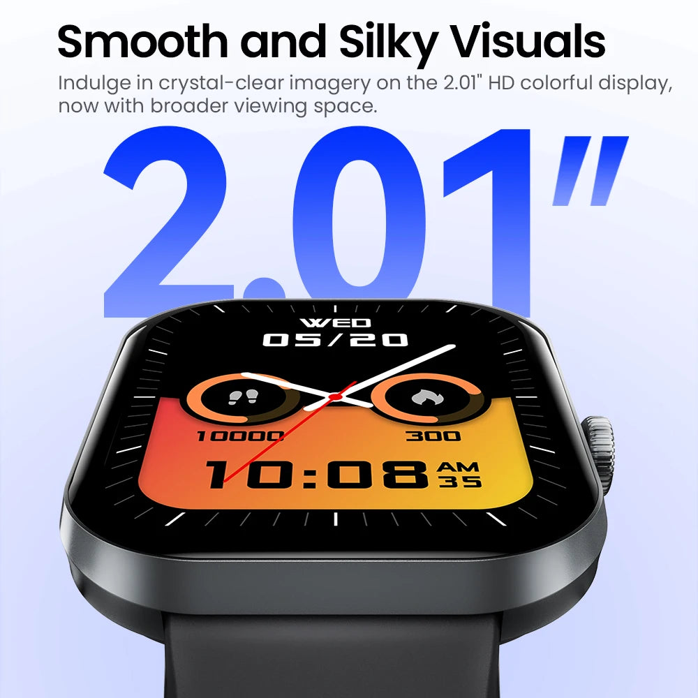 S6 Smart Watch for Men - Voice Calling, Health Monitoring, IP68 Waterproof, Smart Notifications & Voice Assistant