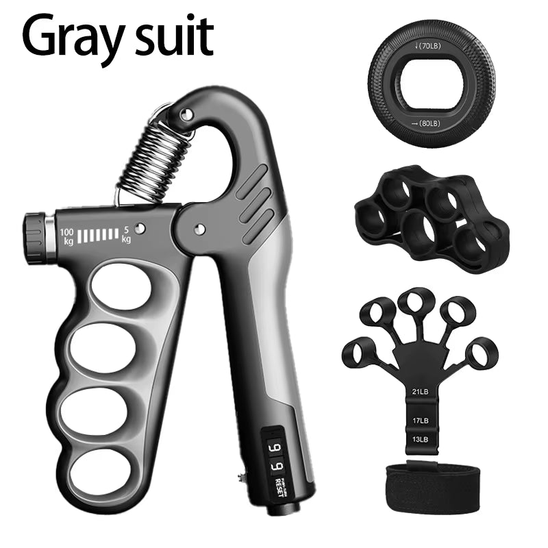 Adjustable Grip Strength Trainer - 5-150Kg Hand Expander for Muscle Recovery and Fitness
