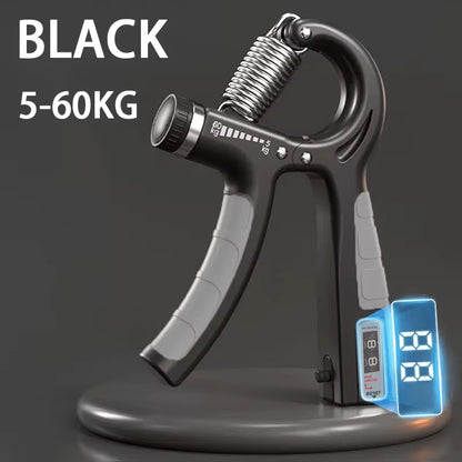 Adjustable 5-60Kg Hand Grip Strengthener with Counter - Ultimate Forearm and Wrist Exerciser for Muscle Building