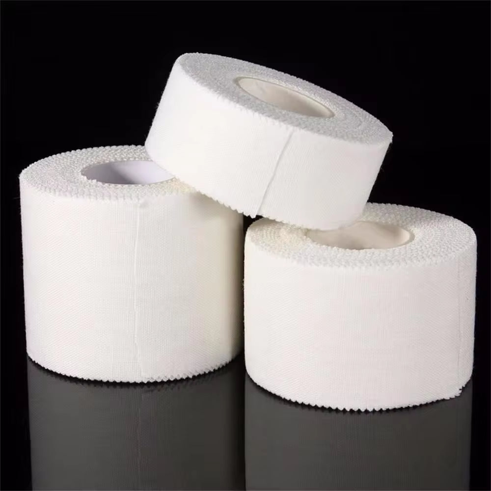 Premium Waterproof Cotton Adhesive Tape for Sports Injuries - 12.5/25/50mm Rolls, Elastic Bandage for Muscle Support