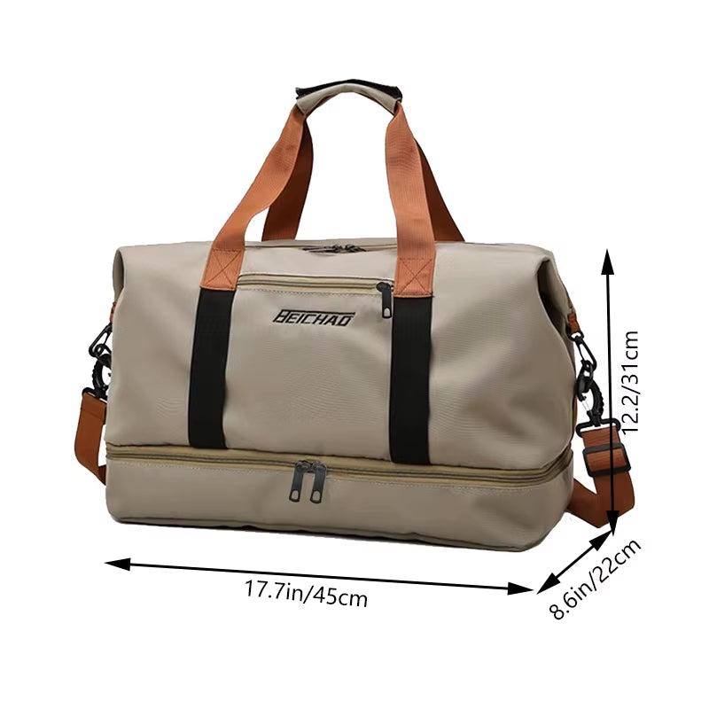 Versatile Neutral Color Backpack for Men and Women - Perfect Travel Companion and Luggage Bag