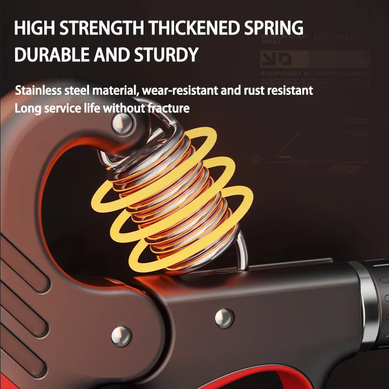 Adjustable Grip Strength Trainer - 5-150Kg Hand Expander for Muscle Recovery and Fitness