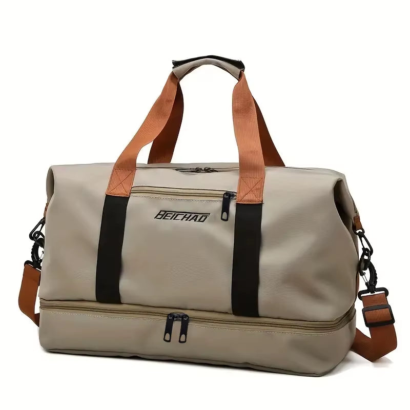 Versatile Neutral Color Backpack for Men and Women - Perfect Travel Companion and Luggage Bag