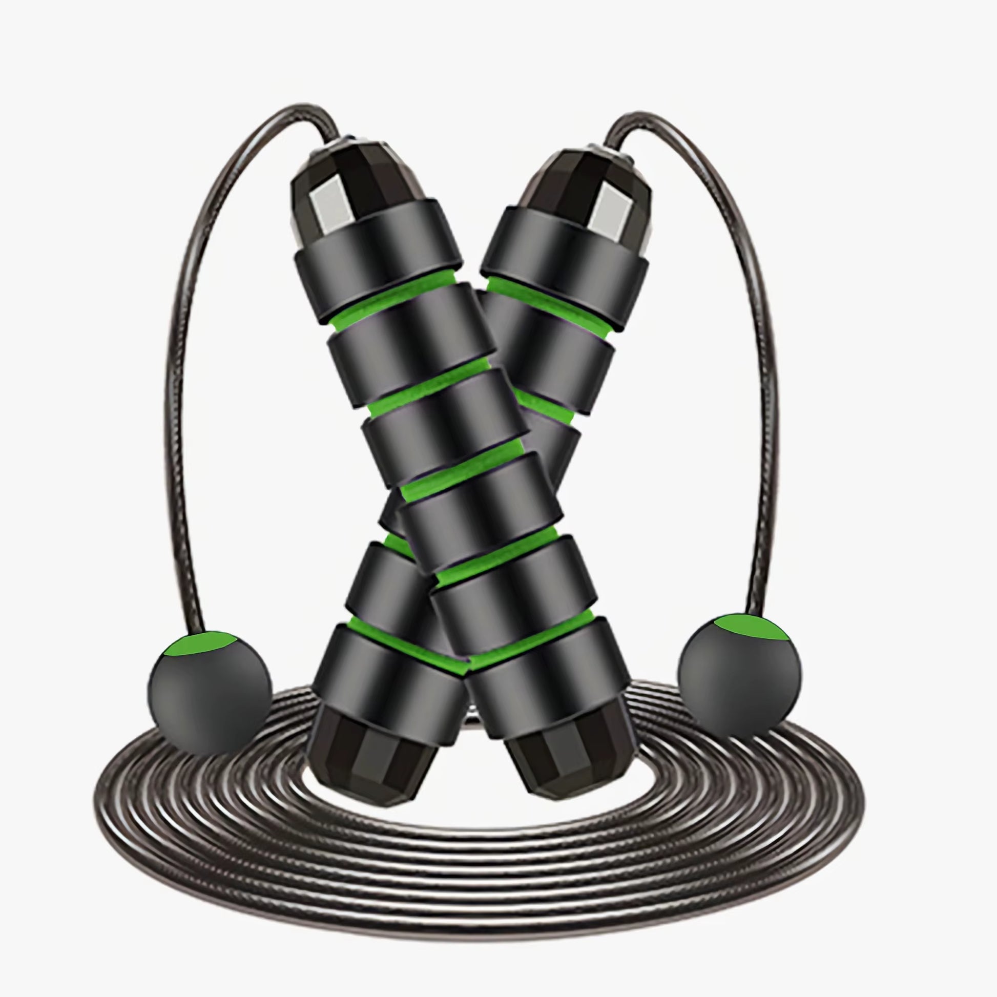 Adjustable Tangle-Free Speed Jump Rope with Ball Bearings & Foam Handles for Home Workouts and Fitness