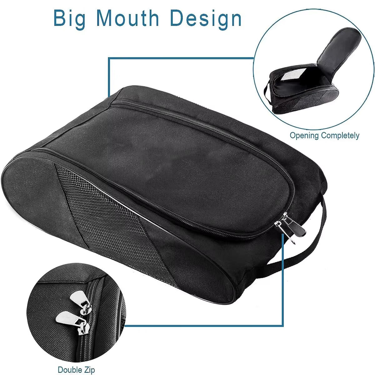 Versatile Portable Shoe Bag for Football, Golf, and Basketball - Ideal for Men, Women, Boys, and Girls