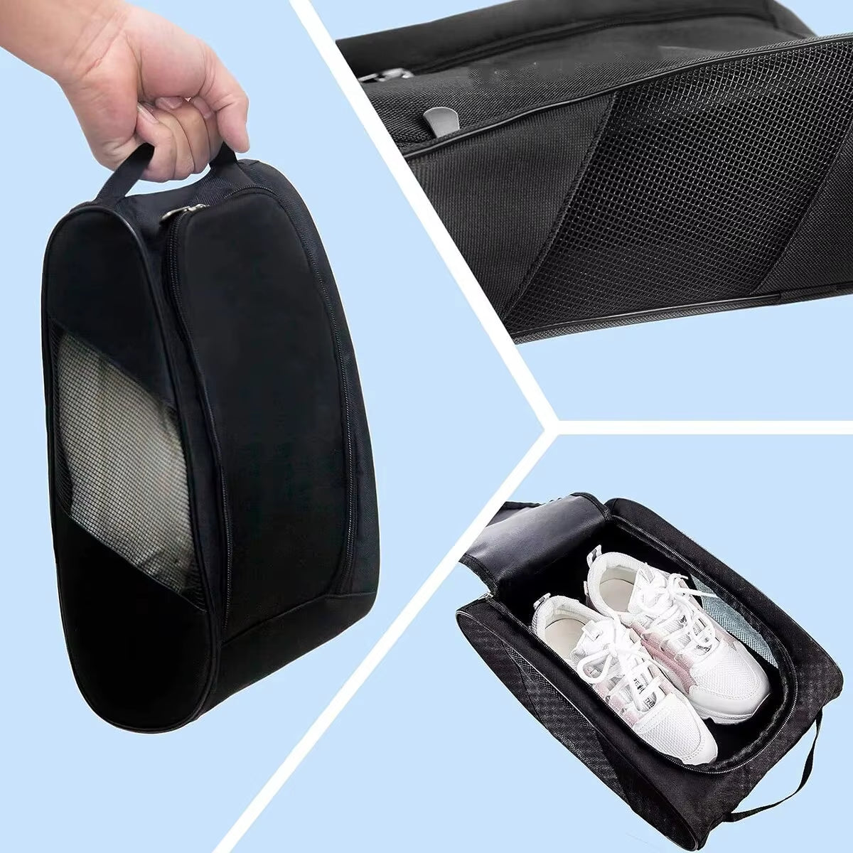 Versatile Portable Shoe Bag for Football, Golf, and Basketball - Ideal for Men, Women, Boys, and Girls