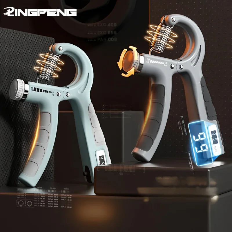 Adjustable 5-60Kg Hand Grip Strengthener with Counter - Ultimate Forearm and Wrist Exerciser for Muscle Building