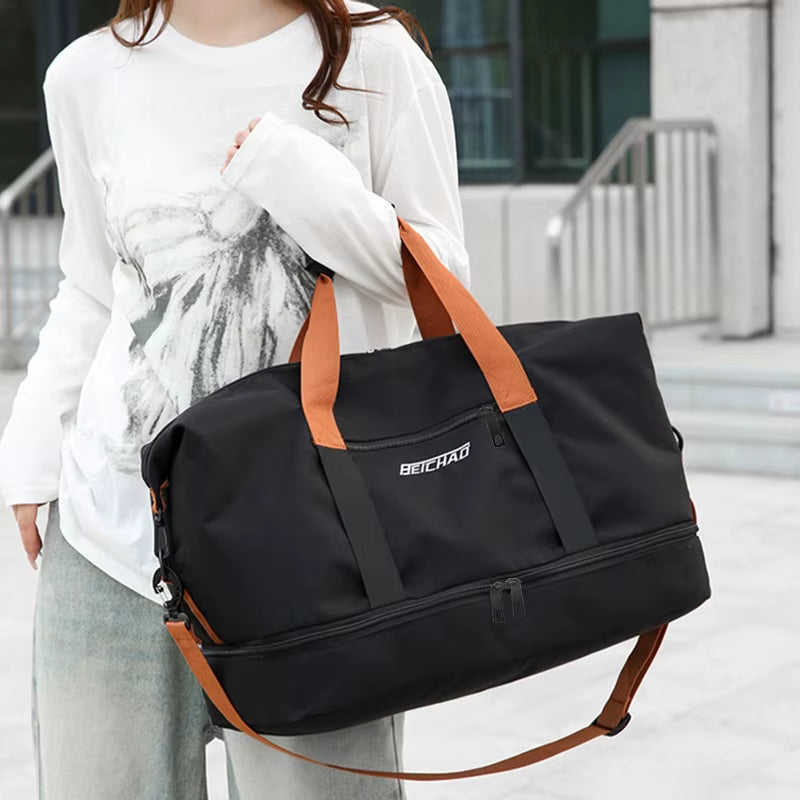 Versatile Neutral Color Backpack for Men and Women - Perfect Travel Companion and Luggage Bag