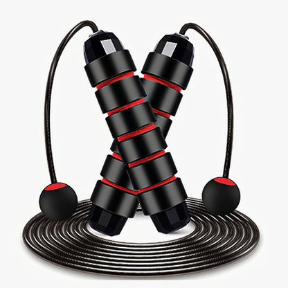Adjustable Tangle-Free Speed Jump Rope with Ball Bearings & Foam Handles for Home Workouts and Fitness