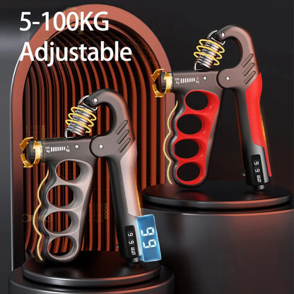 Adjustable Grip Strength Trainer - 5-150Kg Hand Expander for Muscle Recovery and Fitness