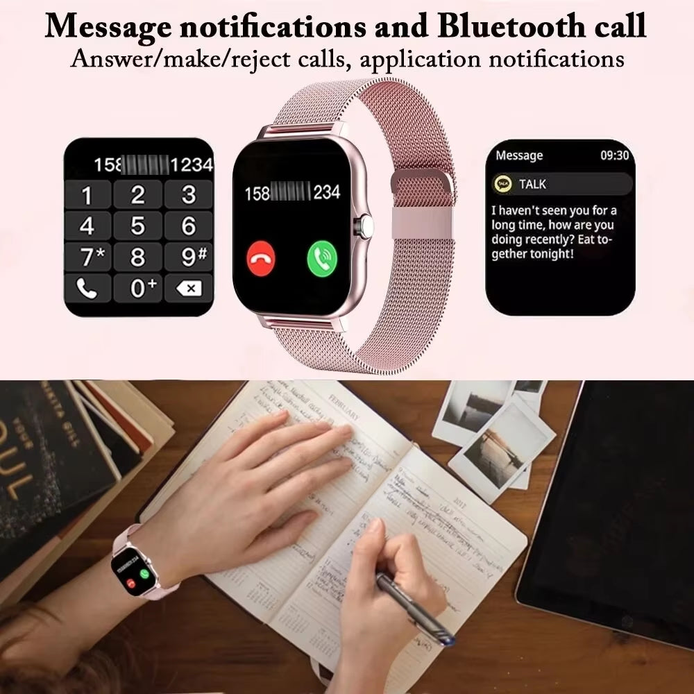 2026 Smartwatch with 1.83-Inch HD Display - Multi-Sport Modes, Bluetooth Calling & Health Tracking for Men and Women