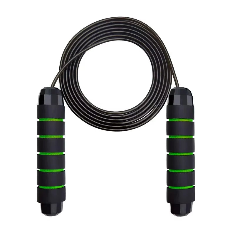 Adjustable Tangle-Free Speed Jump Rope with Ball Bearings & Foam Handles for Home Workouts and Fitness