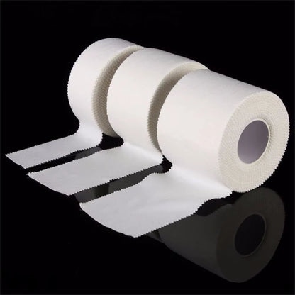 Premium Waterproof Cotton Adhesive Tape for Sports Injuries - 12.5/25/50mm Rolls, Elastic Bandage for Muscle Support