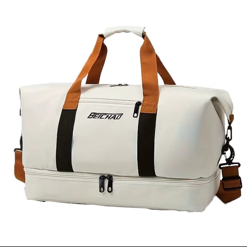 Versatile Neutral Color Backpack for Men and Women - Perfect Travel Companion and Luggage Bag