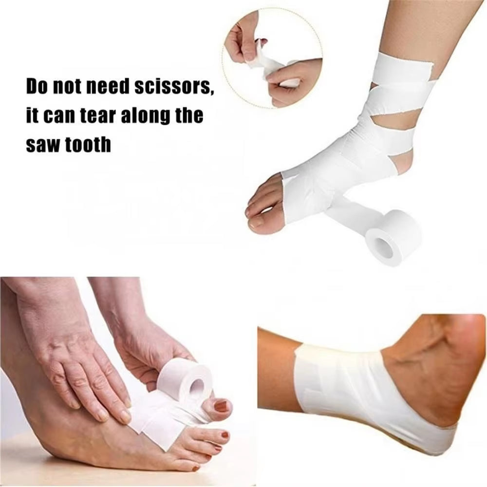 Premium Waterproof Cotton Adhesive Tape for Sports Injuries - 12.5/25/50mm Rolls, Elastic Bandage for Muscle Support