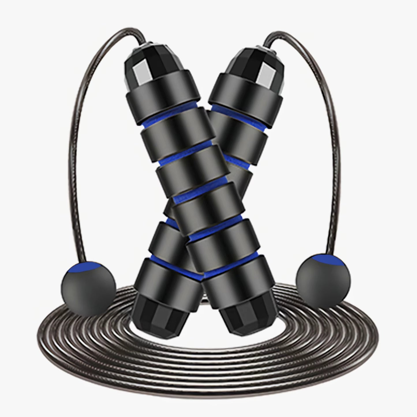 Adjustable Tangle-Free Speed Jump Rope with Ball Bearings & Foam Handles for Home Workouts and Fitness