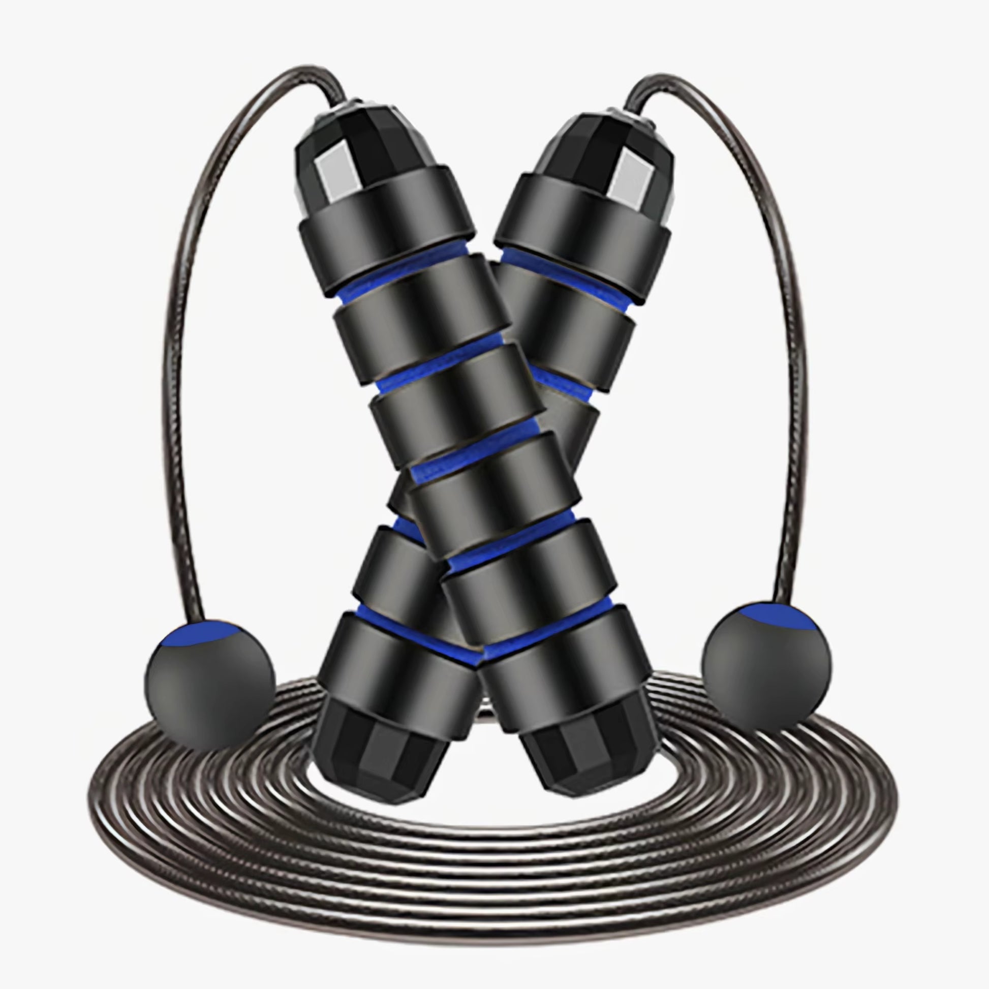 Adjustable Tangle-Free Speed Jump Rope with Ball Bearings & Foam Handles for Home Workouts and Fitness