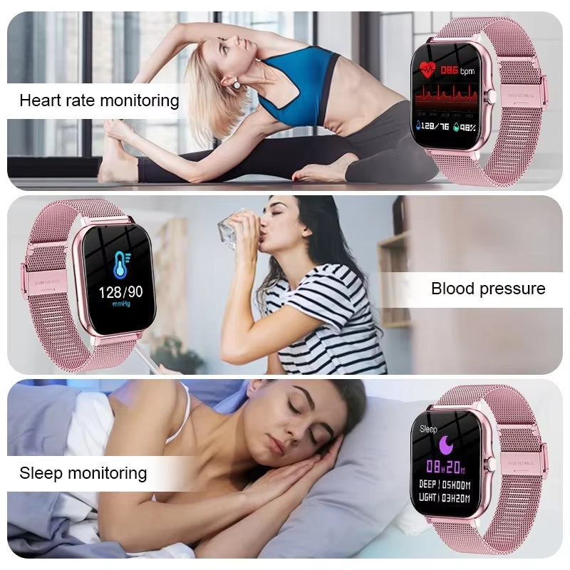 2026 Smartwatch with 1.83-Inch HD Display - Multi-Sport Modes, Bluetooth Calling & Health Tracking for Men and Women